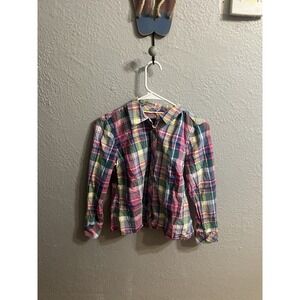 Talbots Womens Size XS Button Up Top Roll Tab Shirt Lot Of 3